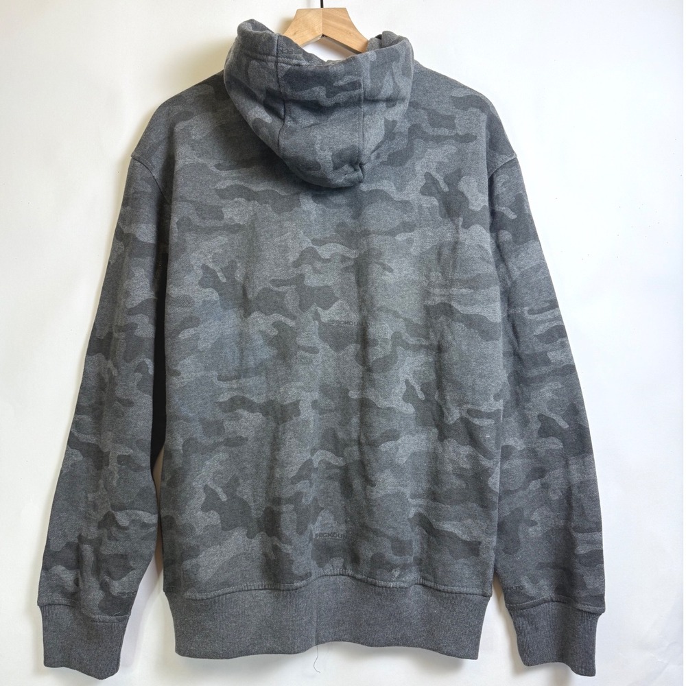 Ecko Unltd Mens Gray Camo Full Zip Hoodie Sweatshirt Fleece Lined Medium NEW - Picture 2 of 11